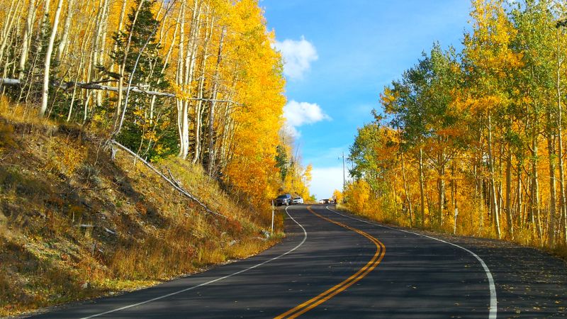 Fall colors at Guardsmans Pass in Utah